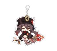 YYATT Figurine Anime Jouet pour Genshin Impact Hu Tao, Pendentif Sac à Dos de Dessin Animé, Anime Plüsch Kissen pour Décorer chez Les Fans Joueurs,E