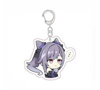 YYATT Figurine Anime Jouet pour Genshin Impact Keqing, Pendentif Sac à Dos de Dessin Animé, Anime Plüsch Kissen pour Décorer chez Les Fans Joueurs,G