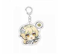 YYATT Figurine Anime Jouet pour Genshin Impact Lumine/Aether, Pendentif Sac à Dos de Dessin Animé, Anime Plüsch Kissen pour Décorer chez Les Fans Joueurs,A