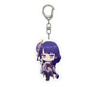 YYATT Figurine Anime Jouet pour Genshin Impact Raiden Shogun, Pendentif Sac à Dos de Dessin Animé, Anime Plüsch Kissen pour Décorer chez Les Fans Joueurs