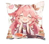 YYATT Figurine Anime Jouet pour Genshin Impact Yae Miko, Pendentif Sac à Dos de Dessin Animé, Anime Plüsch Kissen pour Décorer chez Les Fans Joueurs,C 45cm
