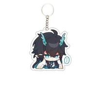 YYATT Figurine Anime Jouet pour Honkai Star Rail lmbibitorLunae, Pendentif Sac à Dos de Dessin Animé, Anime Plüsch Kissen pour Décorer chez Les Fans Joueurs,C