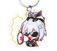 YYATT Figurine Anime Jouet pour Honkai Star Rail Topaz, Pendentif Sac à Dos de Dessin Animé, Anime Plüsch Kissen pour Décorer chez Les Fans Joueurs,C