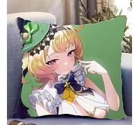 YYATT Game Coussin Rembourré pour Genshin Impact Emilie 45 * 45CM, Housse de Coussin Double Face Décoration D'intérieur pour Les Fans Joueurs Cadeaux,B