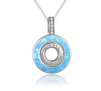YYB Collier opale pour sœur, « Always My Sister Forever My Friend », cadeau d'anniversaire de remise de diplôme, One Size, Base :, Opale