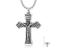 YYB Collier urne Saint Michel pour cendres, 22, Base :, Pas de pierre précieuse
