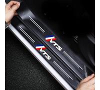 YYBCDSA 4Pcs Protecteur De Seuil Porte De Voiture pour Citroën Saxo VTS C2 VTS C4 VTS, Fibre de Carbone Plinthes Voiture Plaques Seuil Porte Scuff Scratch Résistant Accessoires