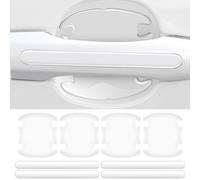 YYBCDSA 8 Pièces Protecteur de poignée de Porte de Voiture, pour Ford Transit Custom 2018-2022 2023 Autocollant De Cuvette De Porte De Voiture, Film de Protection de Peinture,A