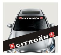 YYBCDSA Voiture Pare-brise avant Autocollant, pour Citroen VTS C1 C2 C3 C4 C5 C5/C6/C4L/C3-XR Elysee-accessoires Autocollant fenêtre voiture Bandes Pare-soleil, PVC Autocollant Réfléchissant