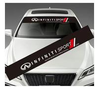 YYBCDSA Voiture Pare-brise avant Autocollant, pour Infiniti QX50 Q70L Q60 Q50 Autocollant fenêtre voiture Bandes Pare-soleil, PVC Autocollant Réfléchissant