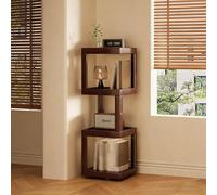 YYBHKHBY Bibliothèque Rotative En Bois Massif,Meuble De Rangement, Étagère Multifonctionnelle, Bibliotheques Etagere Rangement Pour Chambre D'enfant Salon Chambre Bureau,Wood grain,95x31cm