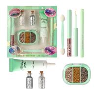 yybng à Paupières Pailletée | Cosmétiques Pailletés Résistants À L'eau | Kit Fard À Paupières Résistant Aux Traces,pour Filles Débutantes Fête Voyage Vacances Anniversaire Rendez-vous Mariage Bar