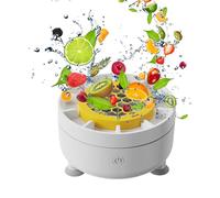 yybng Appareil de Nettoyage de Fruits | Lave-Légumes Automatique à Rotation,Nettoyeur Électrique pour Aliments pour Préparation Culinaire | pour Maison Comptoir Camping Pique-nique Extérieur