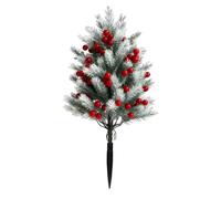 yybng Arbres Cèdres Artificiels | Résistant Aux Intempéries 56 Cm avec Tuteur,Arbres Artificiels Extérieur Décor de Fêtes - pour Jardin Cour Terrasse Porche Paysage Jardinière Noël Fêtes Hiver