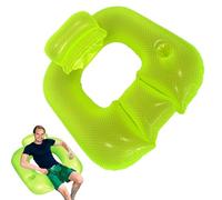 yybng Bouée Gonflable pour Piscine, Flotteur Relax Gonflable Bain de Soleil, Coussin De Détente avec Dossier, Matelas Estival pour Tout Public