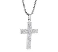 yybng Collier Croix Homme,Collier Style Vintage | Pendentif Bijou Charme en Impression 3D avec Compartiment Secret pour Hommes Femmes Événements Religieux Baptême