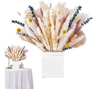 yybng Fleurs Séchées pour Vase | Décor Artisanal de Bouquets Secs - Composition Rustique pour Table et Décoration d'Intérieur - Salon Chambre Ambiance Florale