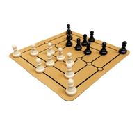 yybng Jeu D'Échecs pour Adultes | Jeu de Société Stratégique avec Échiquier,Échiquier en Bois Style Rome Antique pour Développer la Motricité, Activités Éducatives et Débutants