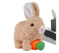 yybng Jouet Lapin Électrique,Lapin en Peluche Robotisé Éducatif Et Interactif avec Une Bouche Qui Tremble,Jouet Électrique Qui Marche | pour, Garçons Et Filles Anniversaire Fêtes Noël Nouvel an