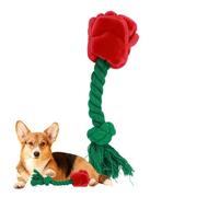 yybng Jouets pour Chien Saint-Valentin,Peluche Rose grinçante Interactive et Puzzle à mâcher,Fleur Jouet pour Chien | pour Les fêtes, Anniversaires, Chiot, Compagnon du Quotidien, Anti-Stress, Lutte