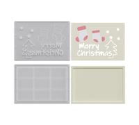 yybng Moule Silicone Porte-Billets de Noël,2 Pièces Moules À Argile | Flocon Chaussette Bonhomme de Neige Moule à Argent pour Résine - pour Plâtre Résine Argile Fête Anniversaire