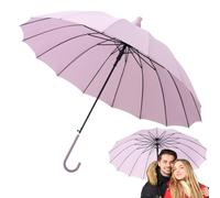 yybng Parapluies automatiques pour la pluie, parapluie automatique de pluie | 16 COBBES UMBRALLA DE VOYAGE À L'ÉTRANGER,Cauvet imperméable de 33,4 pouces de long, canopée de poignée de bâton J