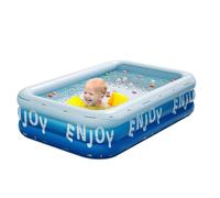 yybng Piscine Gonflable pour | Piscine Rectangulaire Familiale pour Hommes Femmes Et - Structure Rectangulaire Résistante aux UV pour Activités Estivales Plage Jardin Hommes Femmes