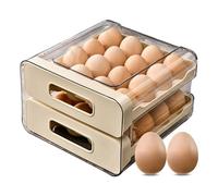 yybng Porte-Œufs Pour Réfrigérateur,Conteneur De Rangement Empilable Pour Tiroir Avec Couvercle | Range-Œufs Avec Distributeur - Pour Organisation Et Collecte À La Maison, Cuisine, Réfrigérateur,