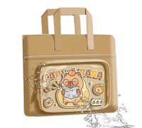 yybng Sac Tote Bibliothèque - Animaux Drôles - Grande Capacité Imperméable avec Fermeture Éclair pour Filles, Étudiants et, Idéal pour Travail, Voyage, Vacances, Plage, Scolaire et
