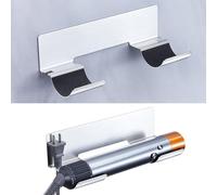 YYBO Porte Seche Cheveux et Lisseur sans percage, Porte Lisseur Mural, Support Mural pour baguettes à friser, lisseurs & Styler accessoire, en acier inoxydable Support Lisseur, Support Seche Cheveux