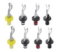 YYBS 8Pièces De Vin Réutilisables, Bouchons De Vin à Levier en Silicone, Bouchons De Vin à Levier en Caoutchouc avec Ouvre-Bouteilles en Acier Inoxydable, Adaptés Au Vin, Au Champagne
