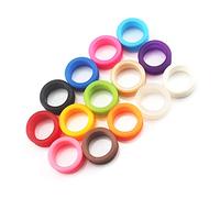 YYCFB Lot de 50 anneaux de doigts en silicone pour chaque paire de ciseaux - Pour couper les cheveux - Accessoires de coiffure - Mélange de couleurs