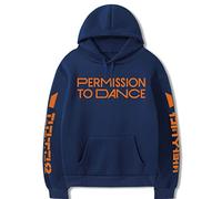 YYCHER Filles Kpop Bangtan Boys Permission To Dance Harajuku Sweat-shirt à Capuche Hommes Femmes Sweatshirt Gothique Sauvage Unisexe Streetwear Surdimensionné Haut (Couleur : Bleu Marine, Taille : L)