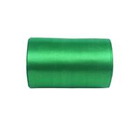YYCRAFT Bobine de ruban en tissu satiné de 20,3 cm de large pour cérémonie d'inauguration, mariage, fête d'anniversaire, décoration, cadeau, artisanat (20 m, vert émeraude)