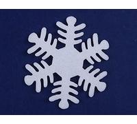 YYCRAFT Lot de 20 flocons de neige en feutre pour décorations de Noël Blanc 8,9 cm
