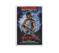 yydds Impression sur toile du film Rambo First Blood - Décoration murale esthétique pour chambre à coucher, bureau - 30 x 45 cm