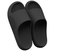 YYDPYZBD Chaussons Homme Extra Grandes Pantoufles pour Hommes New Indoor Home Sandales Non Glissantes l'usure en Plein Air 46-50-noir-50-51 (adapté À 49-50)