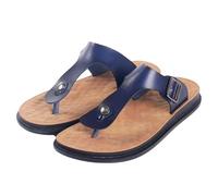 YYDPYZBD Chaussons Homme Hommes Large Tongs Corée du Sud Décontracté Plage Pantoufles Tongs-bleu-43