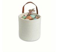 YYDPYZBD Panier de Rangement Paniers Corde en Coton Suspendus, Petit Tissé, Sac À Vélo, Planteur Tissu, Organisateur-Blanc-Grande Taille 18 * 20cm