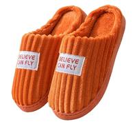 YYDPYZBD Pantoufles À Fourrure De Maison Intérieure pour Femmes Les Femmes-orange-40-41
