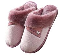 YYDPYZBD Pantoufles Mentes À La Maison Chaude Érafées, Chaussures De Chambre en Feutre Légères avec Semelle Caoutchouc Intérieure-violet-260 (adapté 35-37)