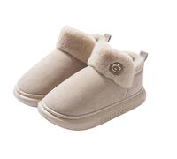 YYDPYZBD Pantoufles Slippers pour Femmes avec des Talons Les Couples Intérieurs Et Extérieurs La Maison Faute De Chaussures À Semelles Épaisses Hommes-Blanc Cassé-38-39 (adapté 37-38)