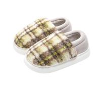 YYDPYZBD Pantoufles Slippers, Unisexe Winter Cozy Slippers Casual Home Chaussures-kaki-36-37 (adapté À 35-36)