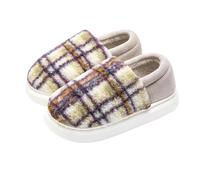 YYDPYZBD Pantoufles Slippers, Unisexe Winter Cozy Slippers Casual Home Chaussures-violet-44-45 (adapté À 43-44)