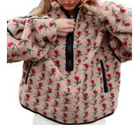 YYDPYZBD Pull À Col Roulé pour Femme Sweat-Shirt Polaire Demi-Fermeture Éclair Femme, Manches Longues, Moelleux, Dessus Chaud-Kaki-s