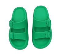 YYDPYZBD Sandales pour Femmes Easy Slip on Summer Holiday Back Buckle Chunky Sliders Sandales-vert-37-38