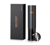 YYDSBAYS Tire Bouchon Électrique Ouvre Bouteille Automatique Décapsuleur pour Vin Professionnel pour Amateurs de Vins Cadeau (Or Rose, avec Coupe-Capsule, Boîte Cadeau, Rechargeable, One-Touch)