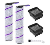 YYDSLEE Rouleau brosse et filtre pour Rowenta X-Clean 10 / Narwal S20 Pro Kit d'accessoires pour aspirateur eau et poussière 2 rouleaux brosse + 2 filtres de rechange + 1 brosse de nettoyage