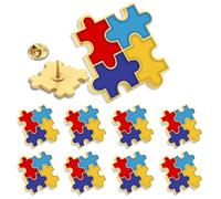 YYDSPin Lot de 50 épinglettes puzzle en vrac pour autisme et troubles du spectre d'Asperger Soutien TSA à l'amour et à la cause de l'amour