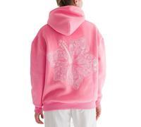 YYDSTYLE Sweat à capuche graphique surdimensionné pour adolescente fille femme mignon lettre Y2k fleur pull tops esthétiques preppy sweatshirts, rose, S